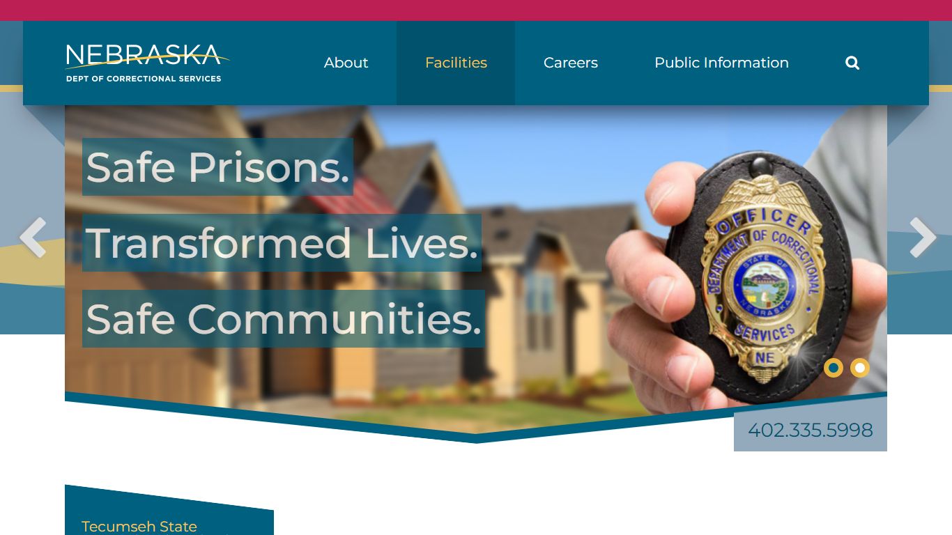 Tecumseh State Correctional Institution | NDCS - Nebraska Department of ...