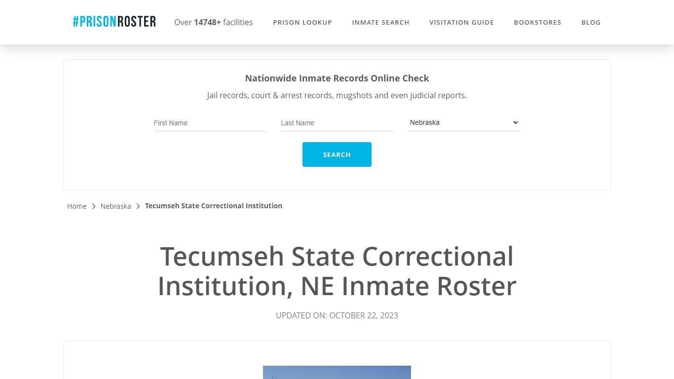 Tecumseh State Correctional Institution, NE Inmate Roster - Prisonroster